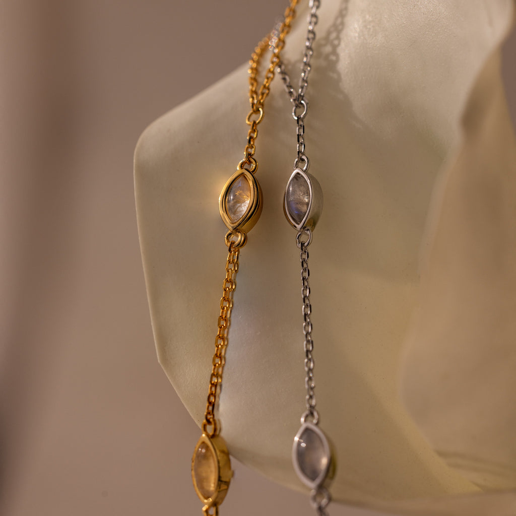 Moonstone Hand Chain Bracelet