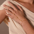 Moonstone Hand Chain Bracelet
