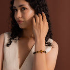 Tiger's Eye Cross Bracelet