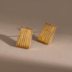 Ribbed Earrings