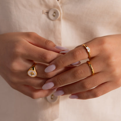 Heart Cross Ring