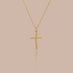 Solace Pave Cross Necklace