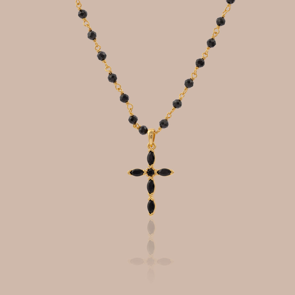 Midnight Cross Necklace
