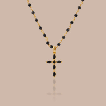 Midnight Cross Necklace