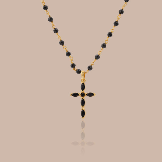 Midnight Cross Necklace