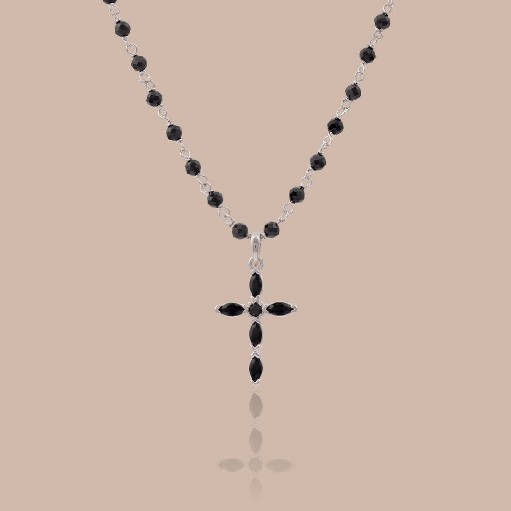 Midnight Cross Necklace