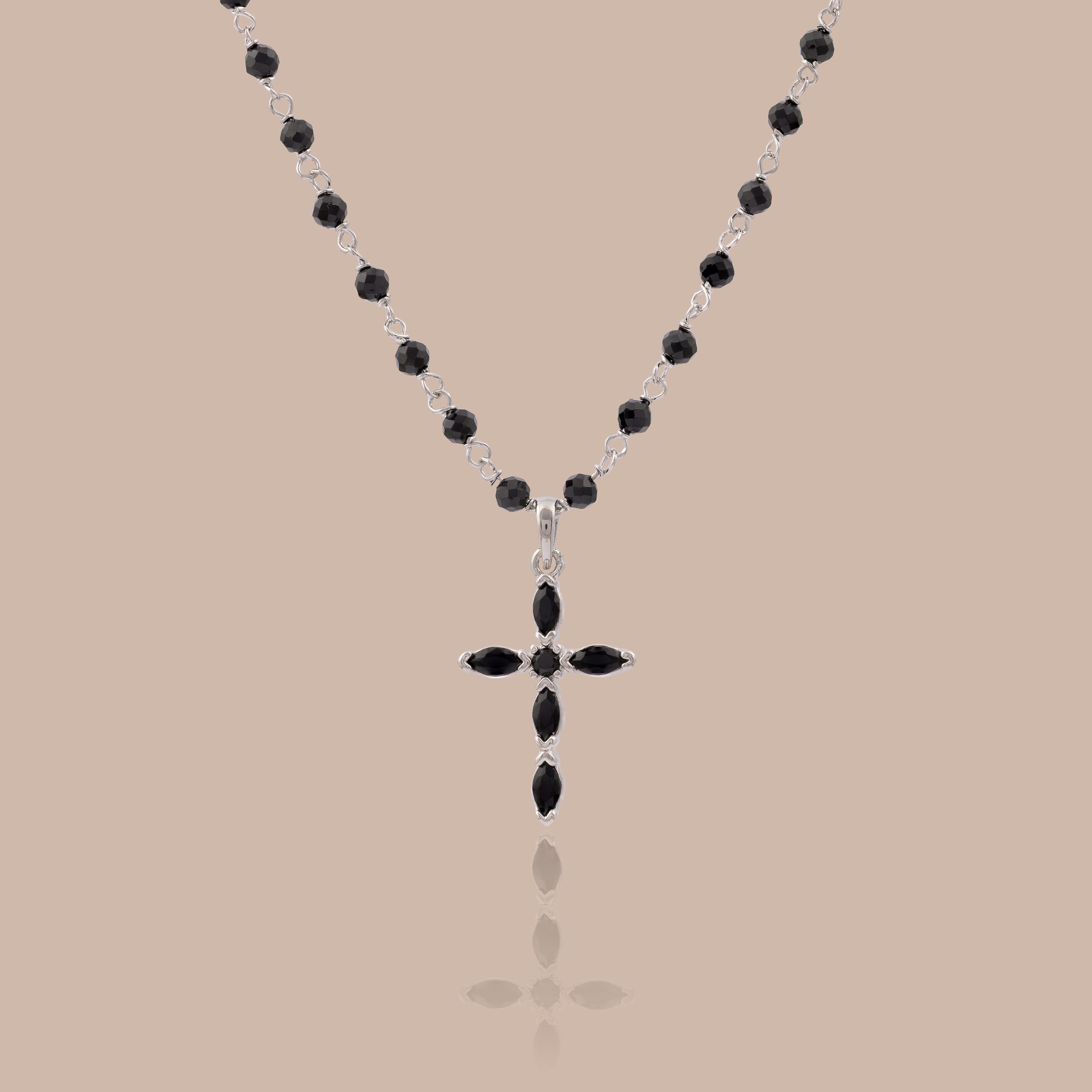 Midnight Cross Necklace