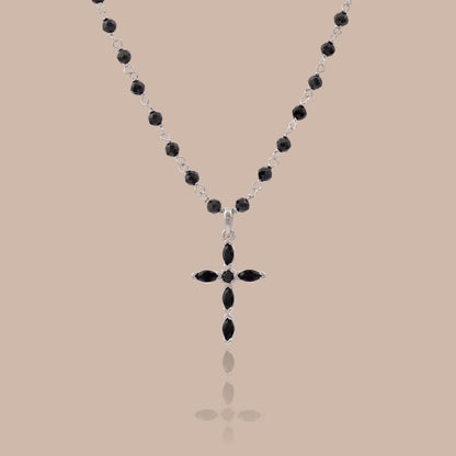 Midnight Cross Necklace