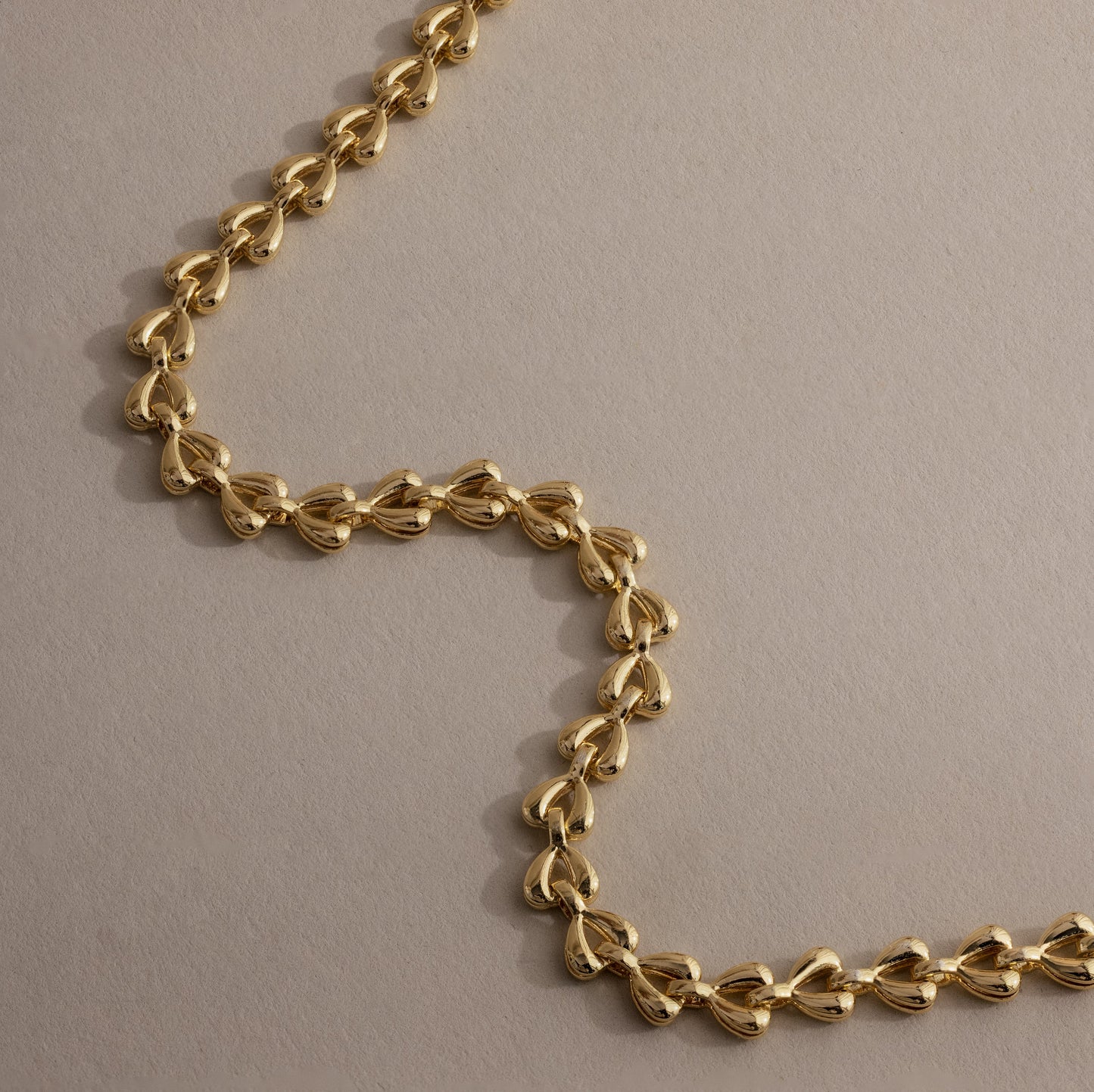 Tiny Link Heart Bracelet