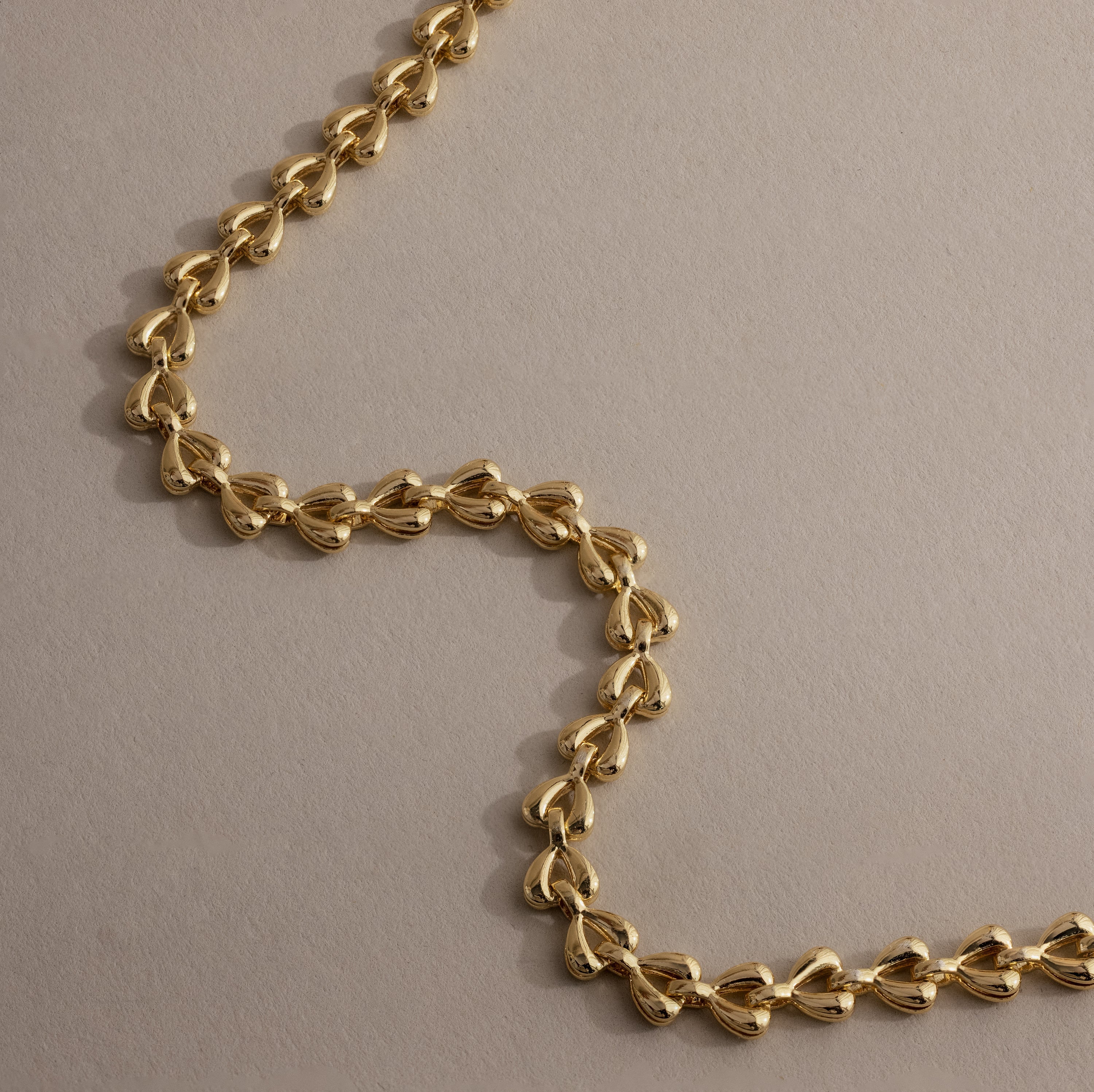 Tiny Link Heart Bracelet