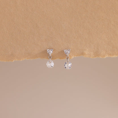 Heart Drop Flatback Studs