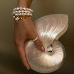 Duo Beaded Pearl Bracelet