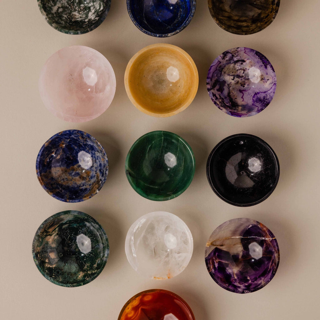 Natural Gemstone Ring Dish