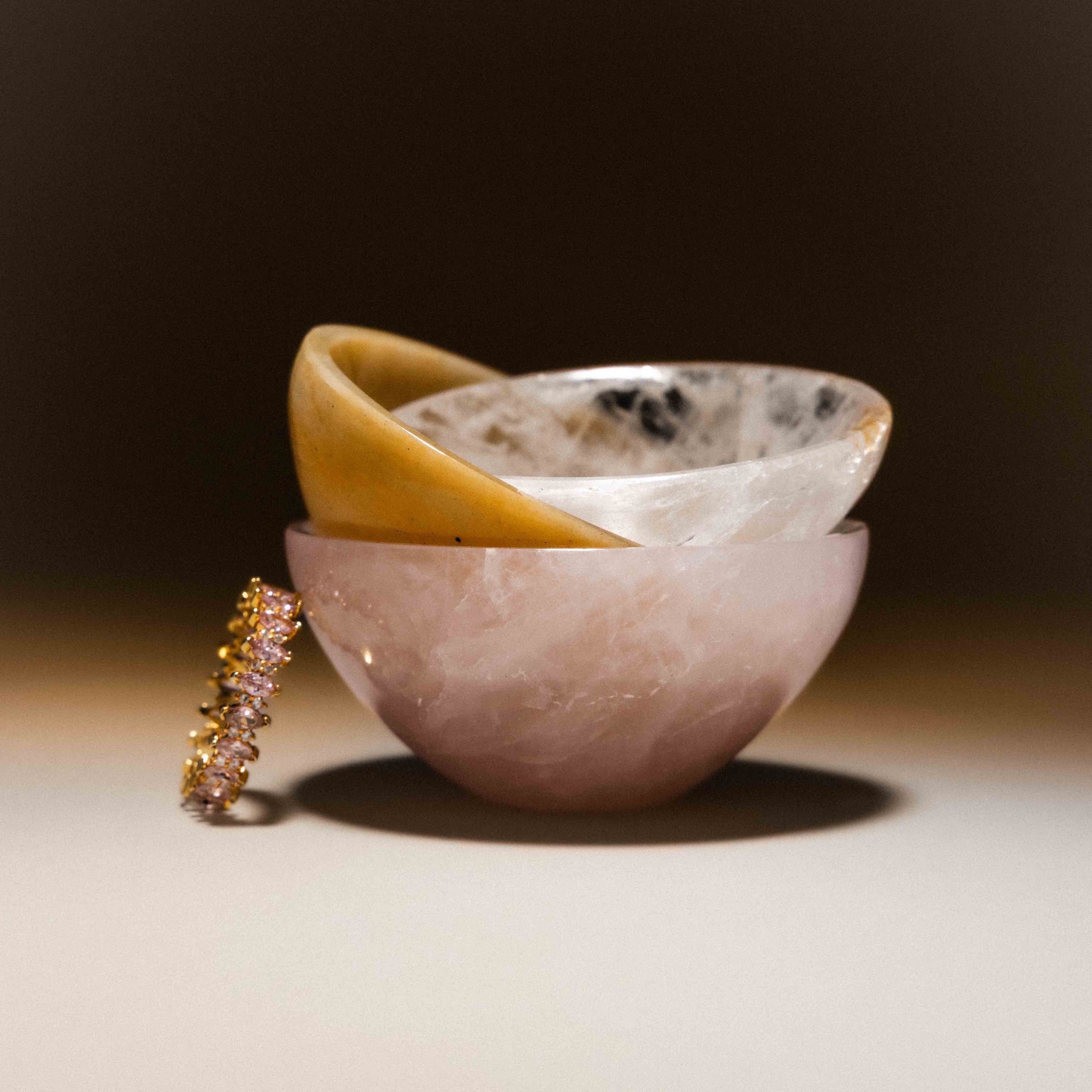 Natural Gemstone Ring Dish
