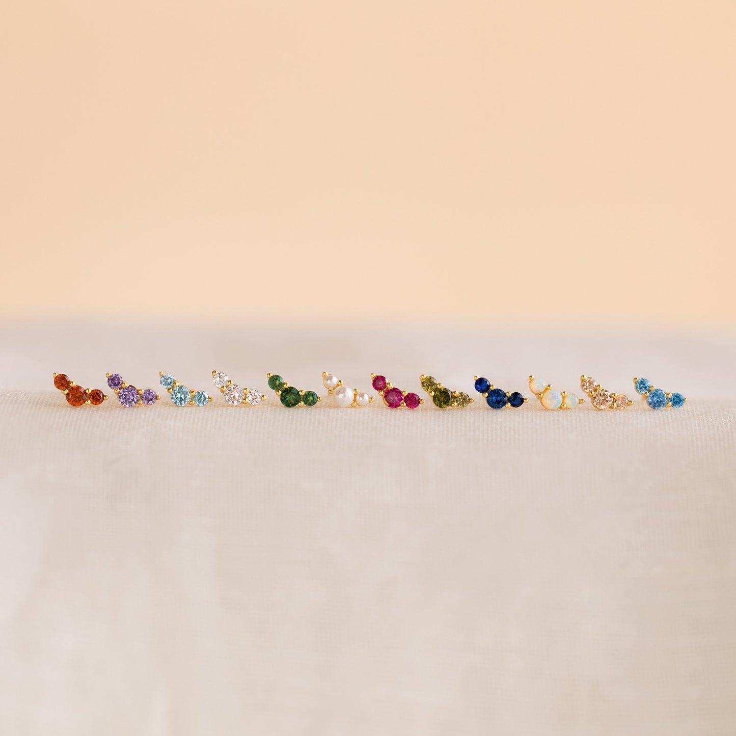 Bella Birthstone Studs