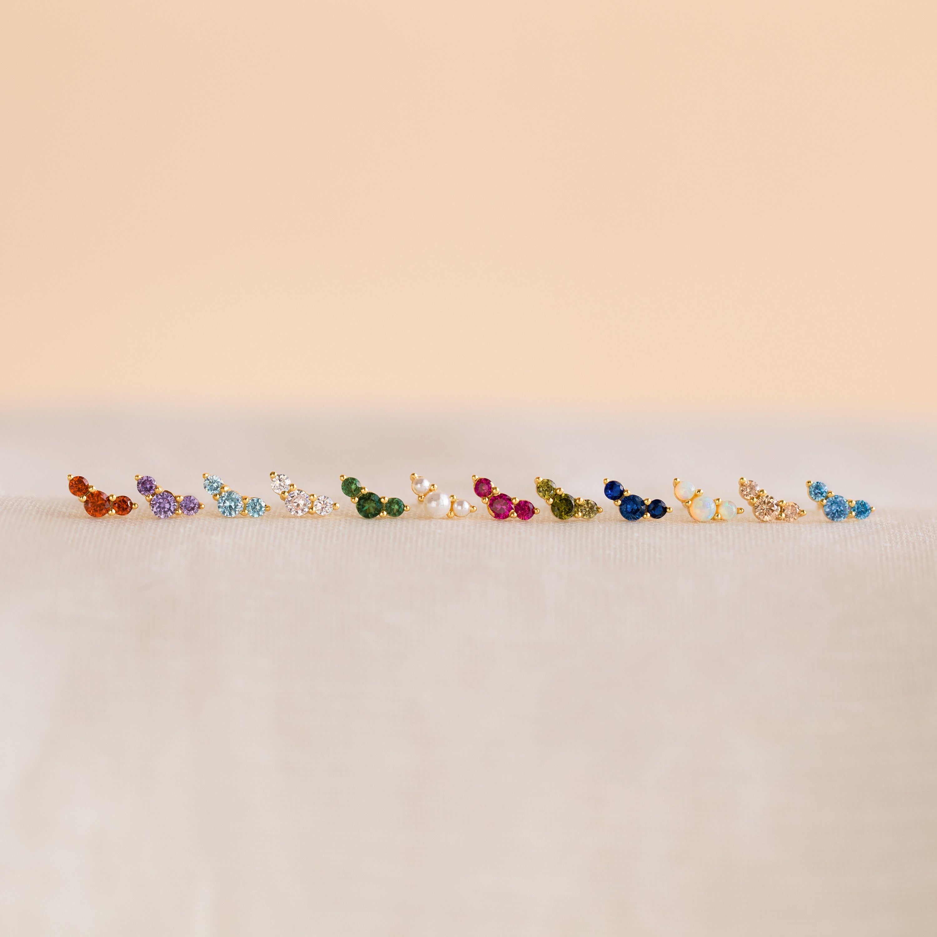 Bella Birthstone Studs