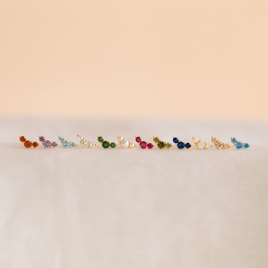 Bella Birthstone Studs