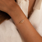 Duo Pave Link Pendant Bracelet