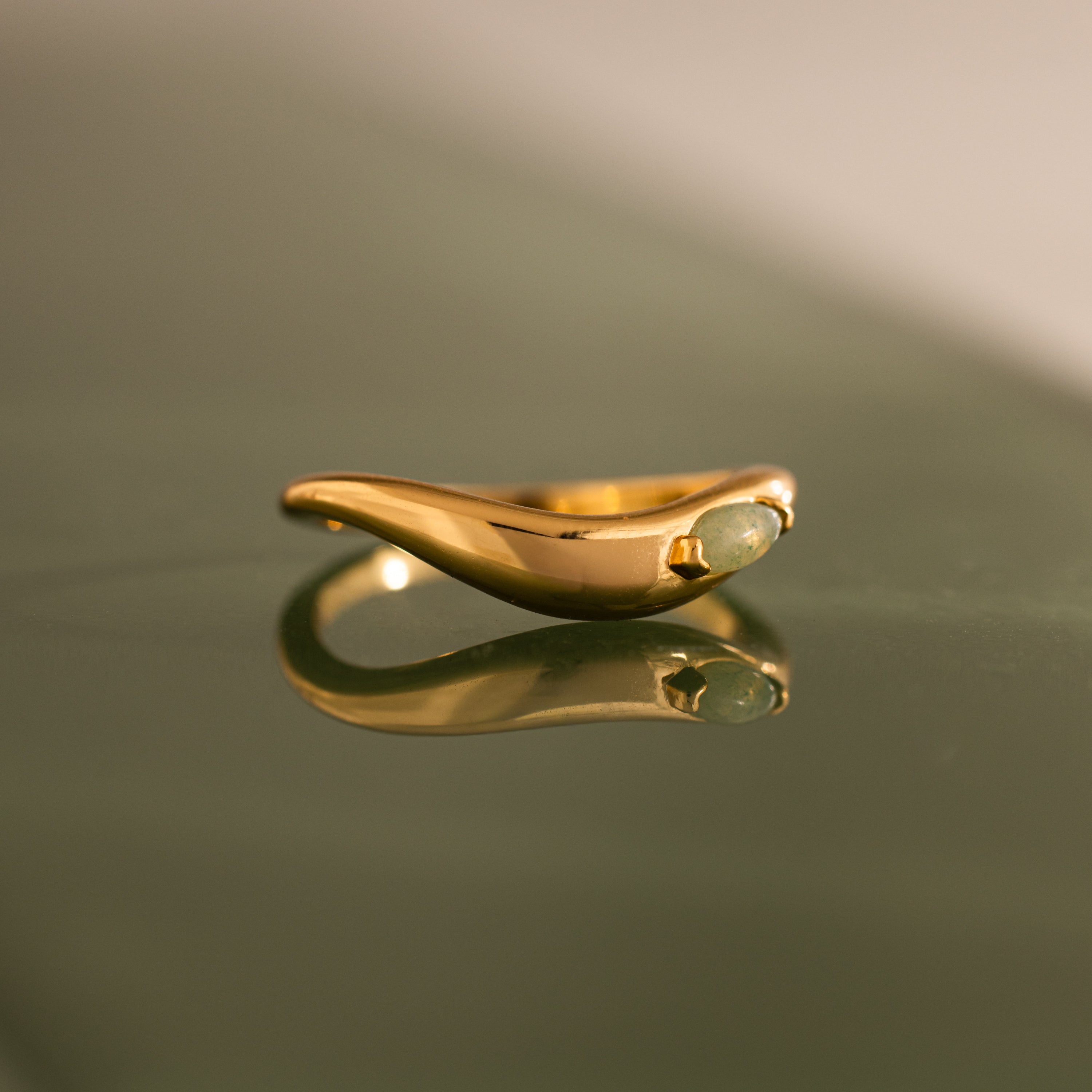 Zen Jade Curve Ring