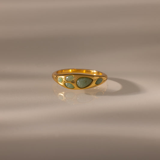 Jade Dewdrop Ring