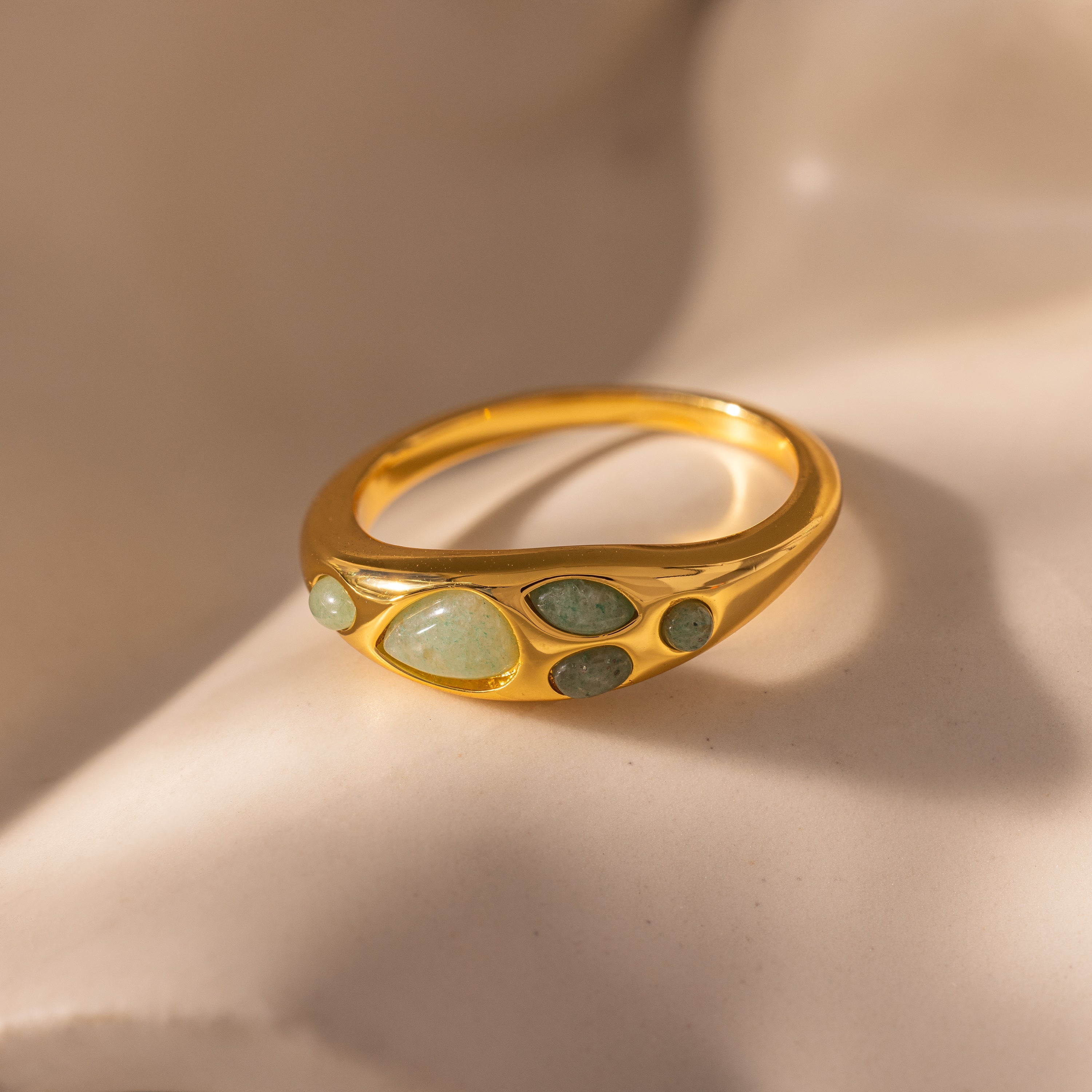 Jade Dewdrop Ring