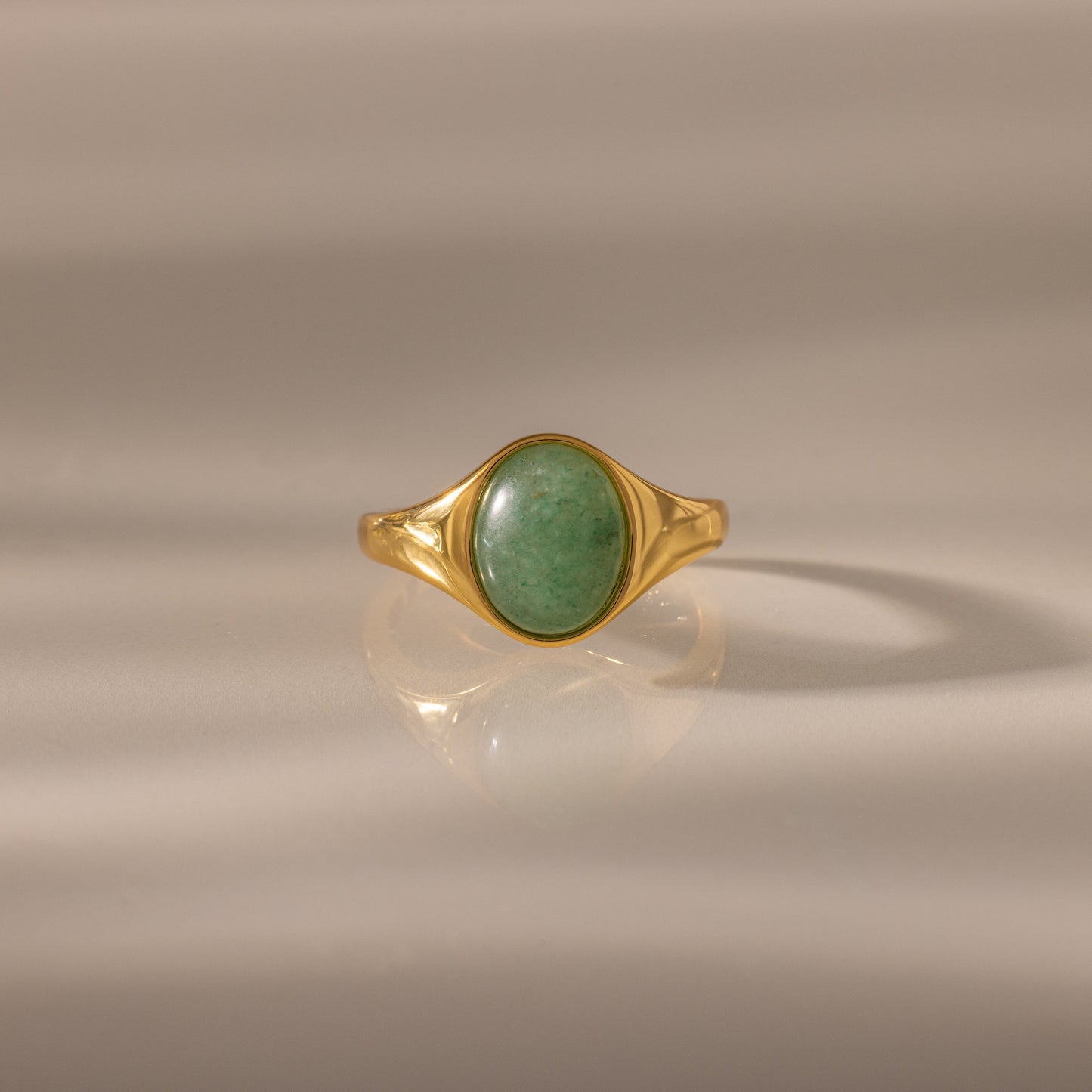 Solace Jade Signet Ring