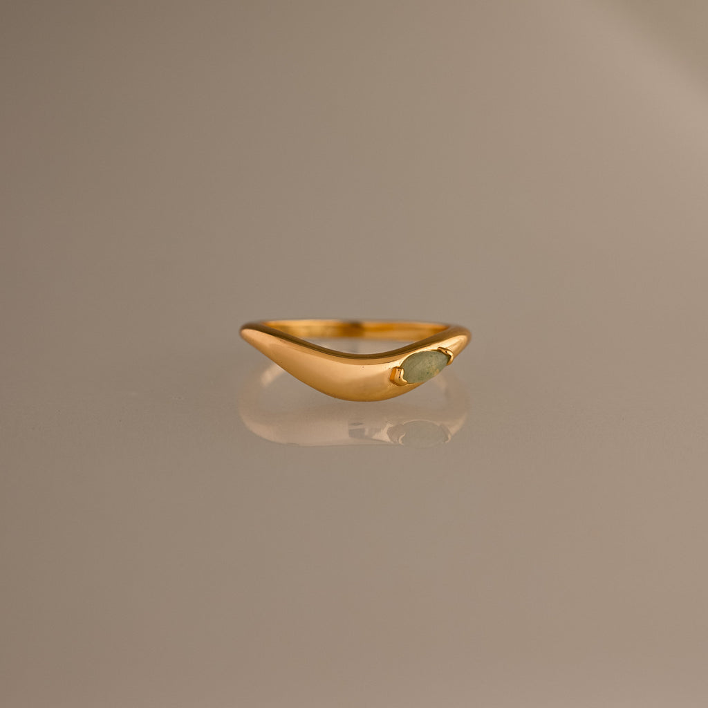 Zen Jade Curve Ring