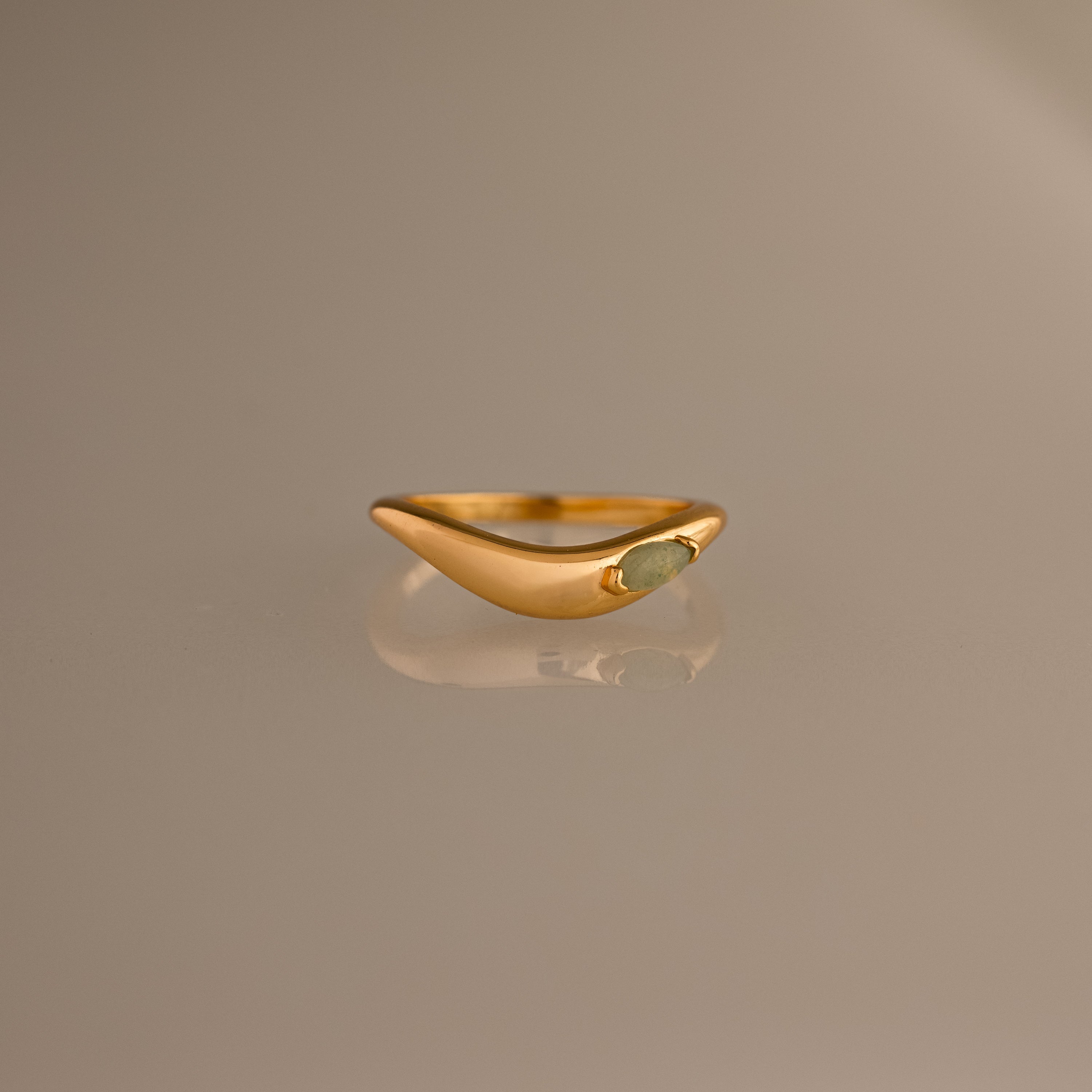 Zen Jade Curve Ring