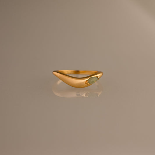 Zen Jade Curve Ring