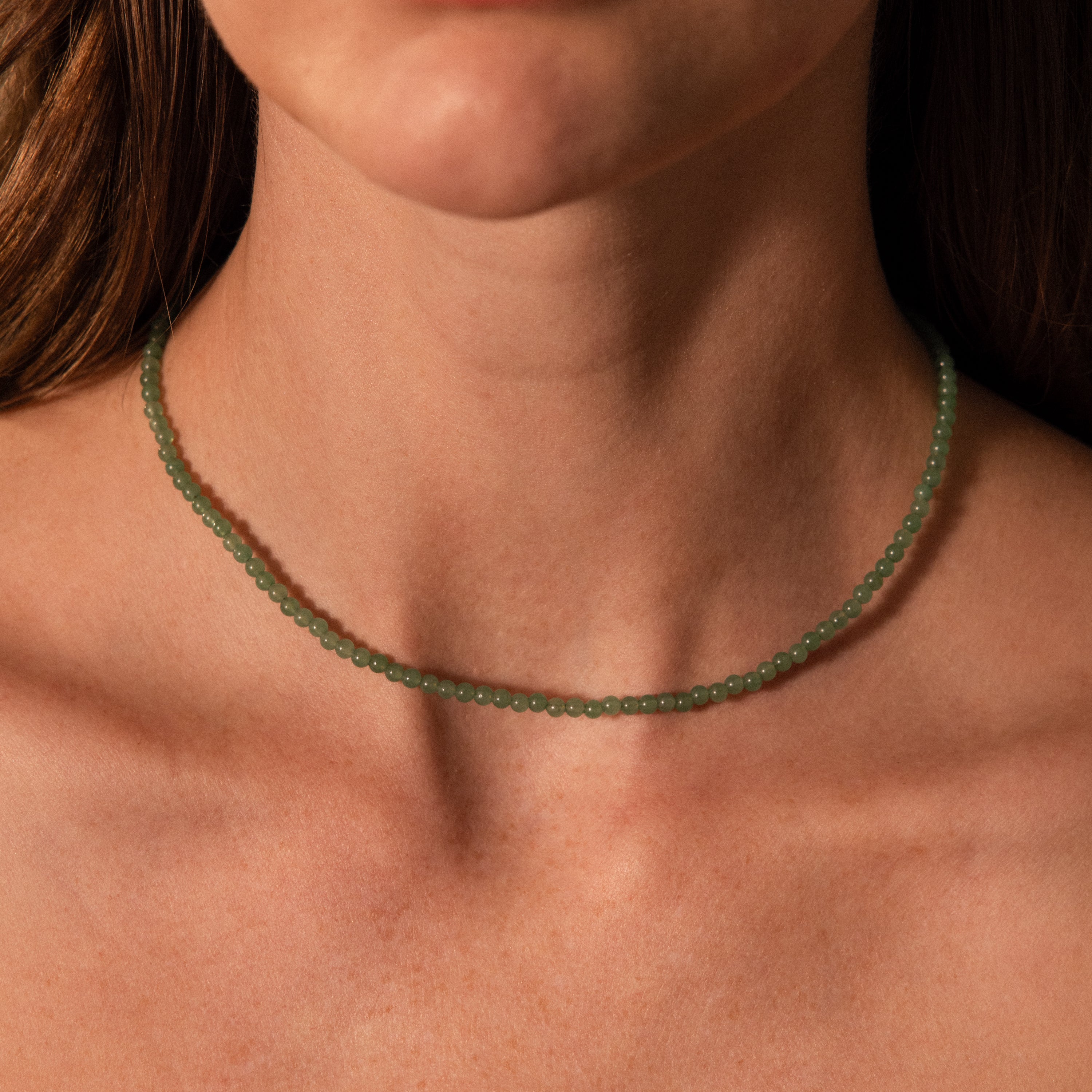 Tiny Aventurine Choker Necklace