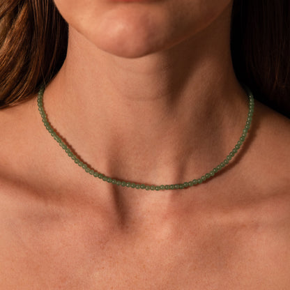 Tiny Aventurine Choker Necklace