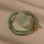 Beaded Jade Charm Bracelet