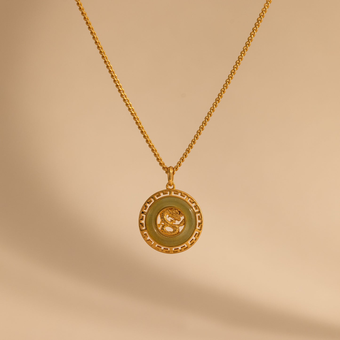 Jade Dragon Fortune Necklace