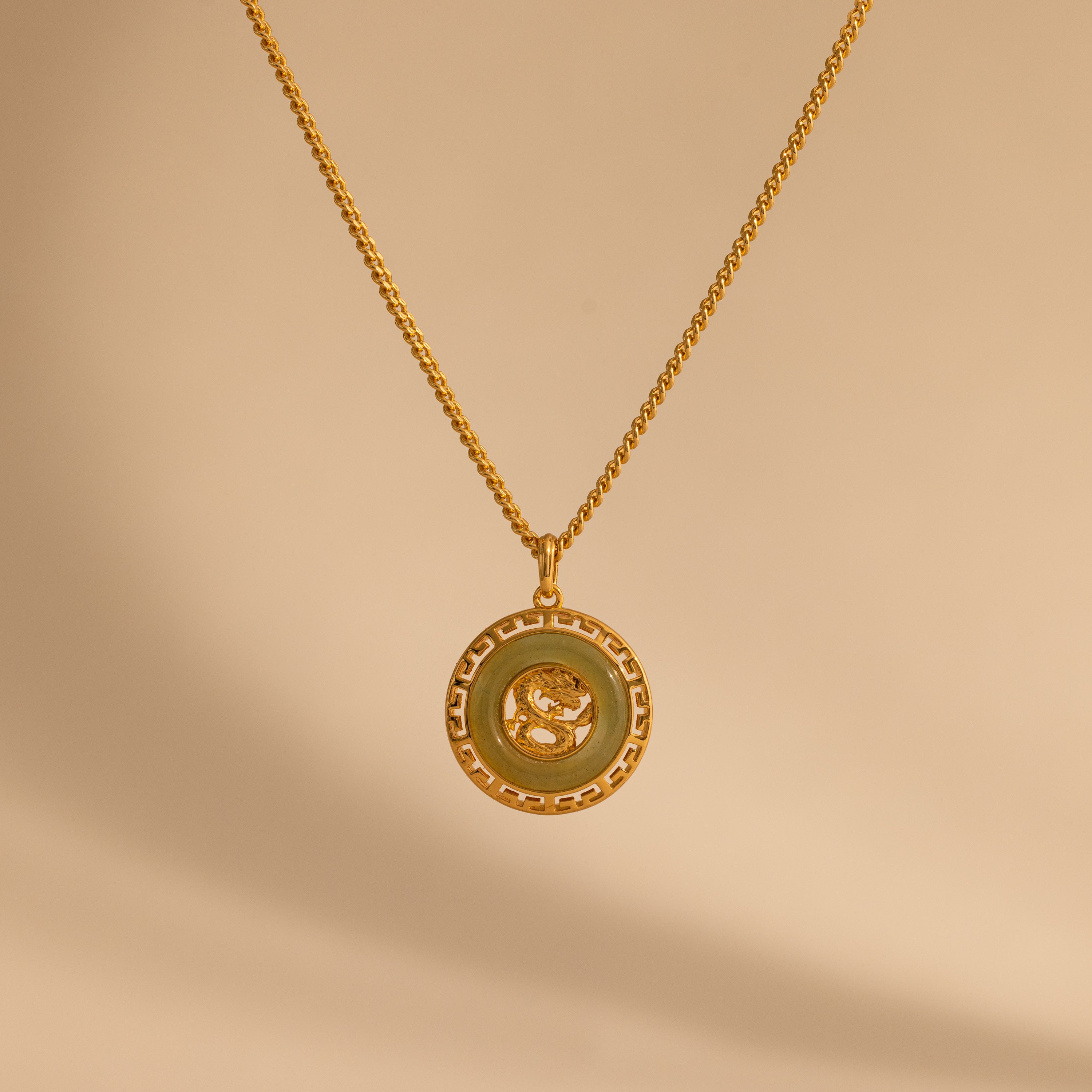 Jade Dragon Fortune Necklace
