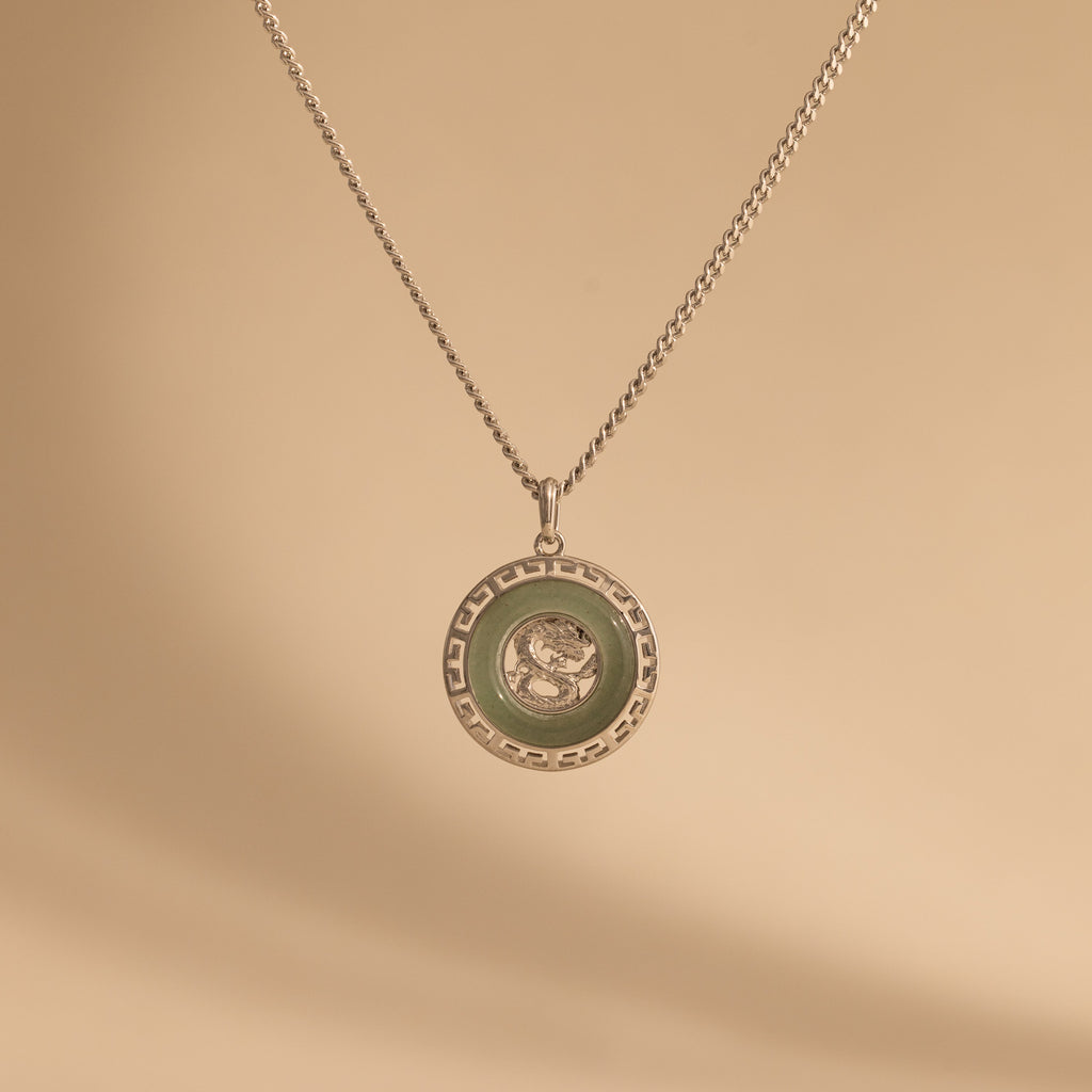 Jade Dragon Fortune Necklace