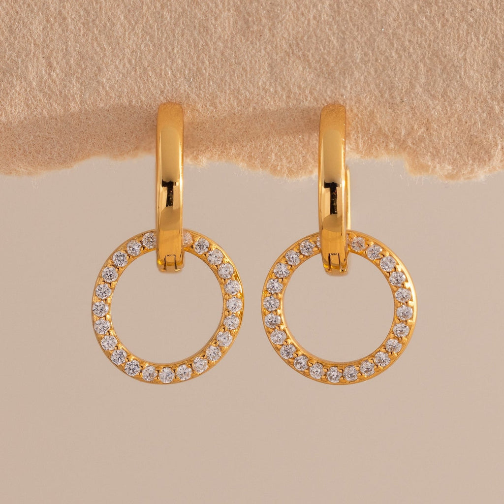 Dainty Duo Pave Huggies