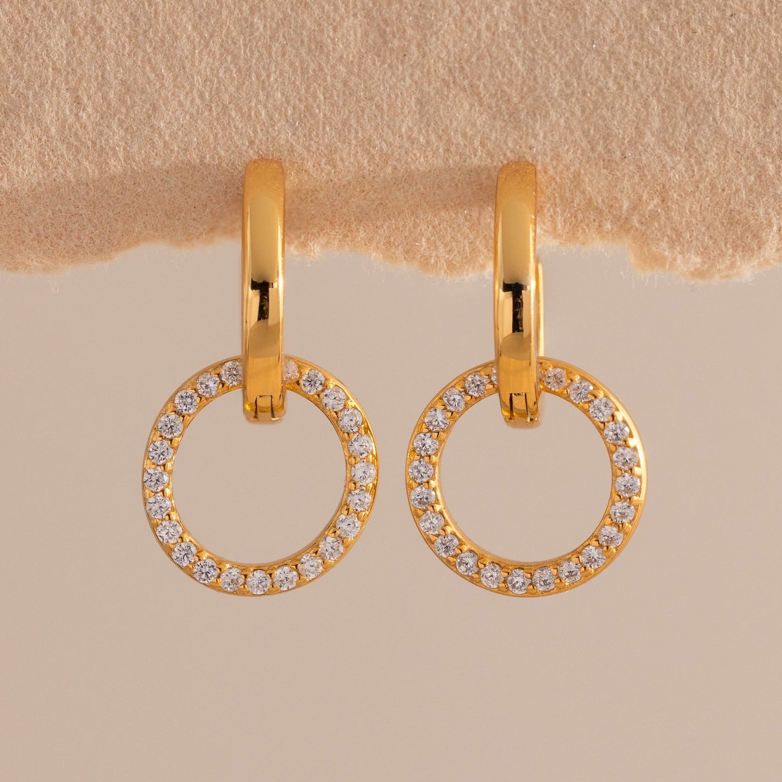 Dainty Duo Pave Huggies