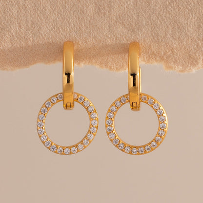 Dainty Duo Pave Huggies
