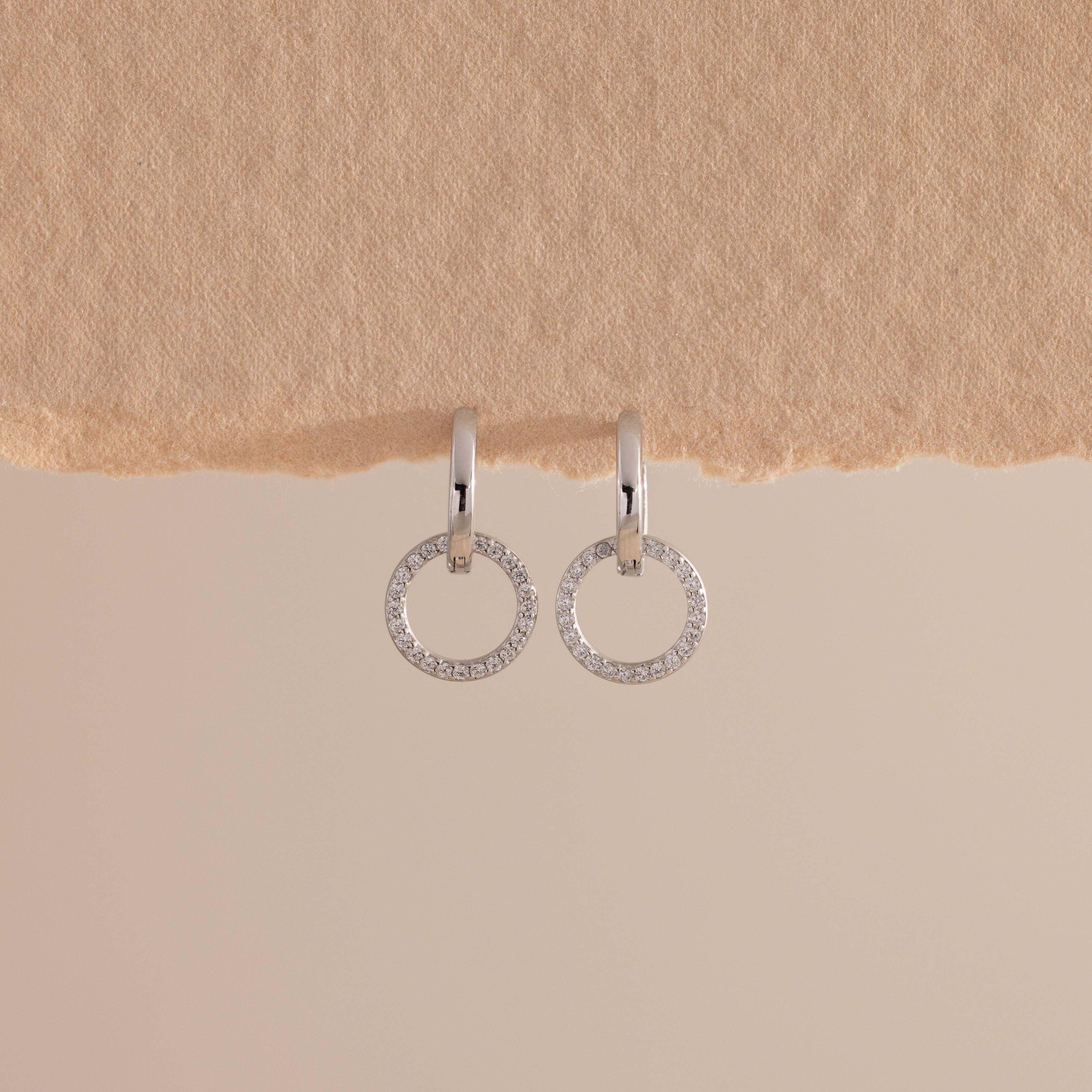 Dainty Duo Pave Huggies