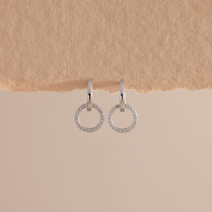 Dainty Duo Pave Huggies