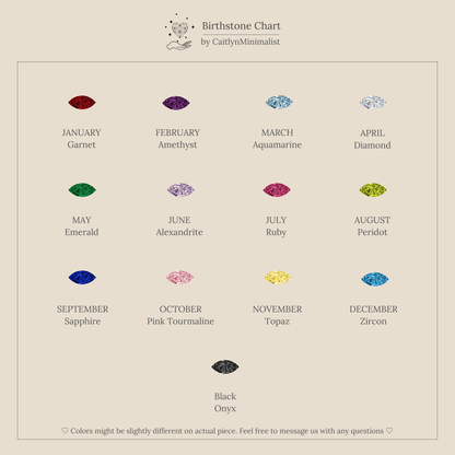 Cluster Marquise Birthstone Ring