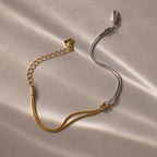 Love Knot Bracelet in Mixed Metal