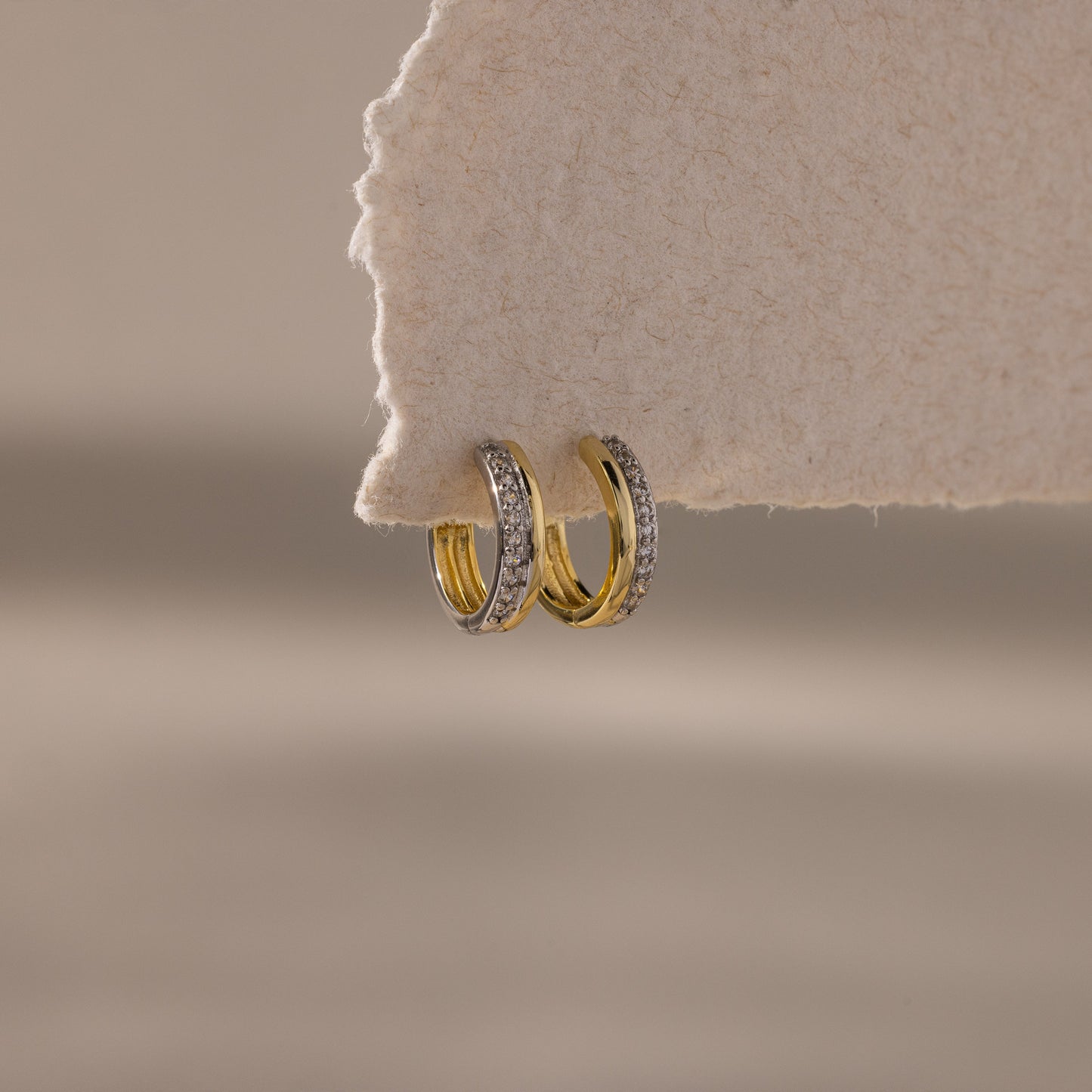 Half Pave Huggies