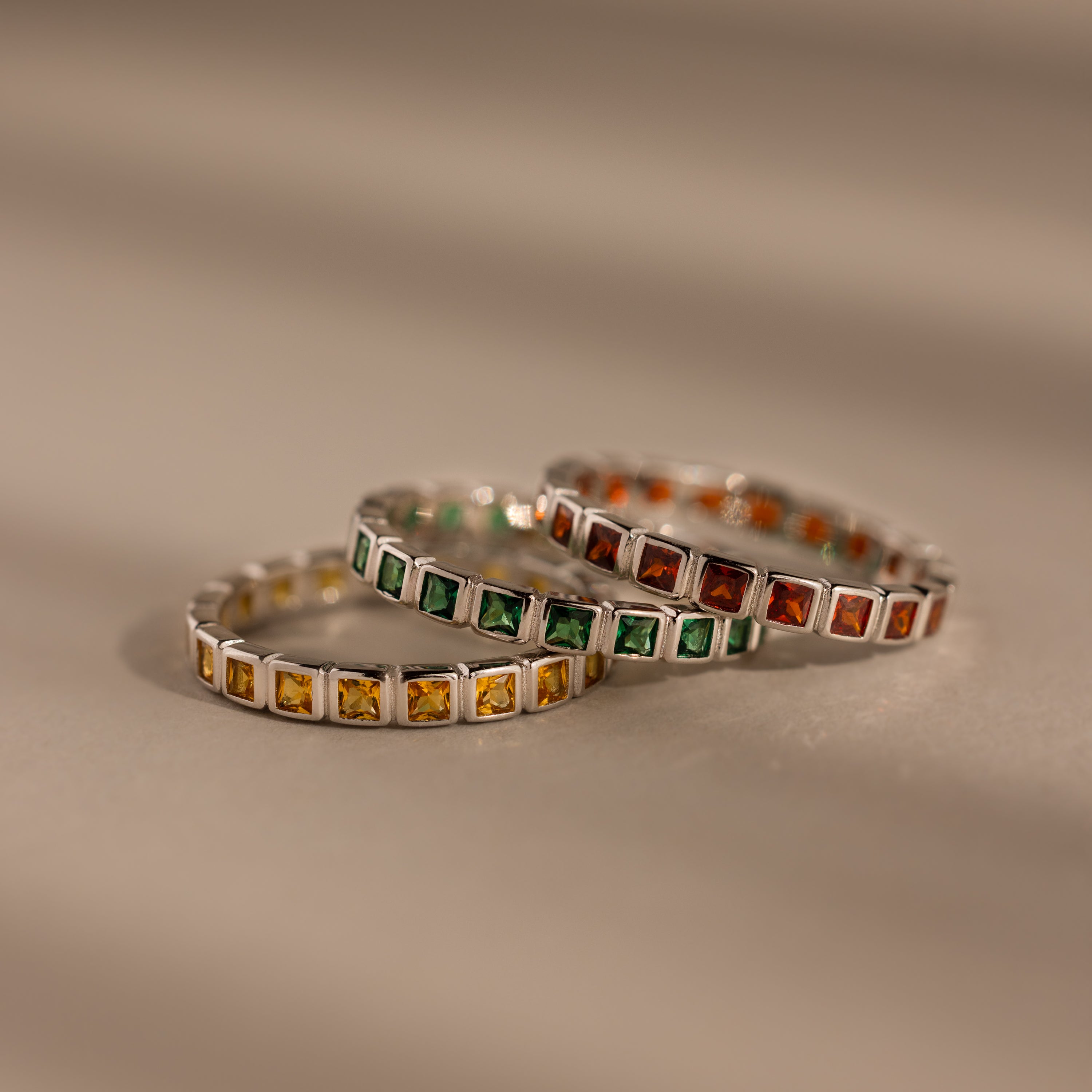 Eternity Bezel Birthstone Ring