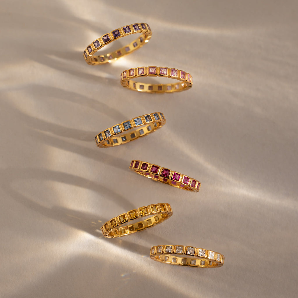 Eternity Bezel Birthstone Ring