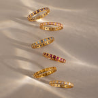 Eternity Bezel Birthstone Ring