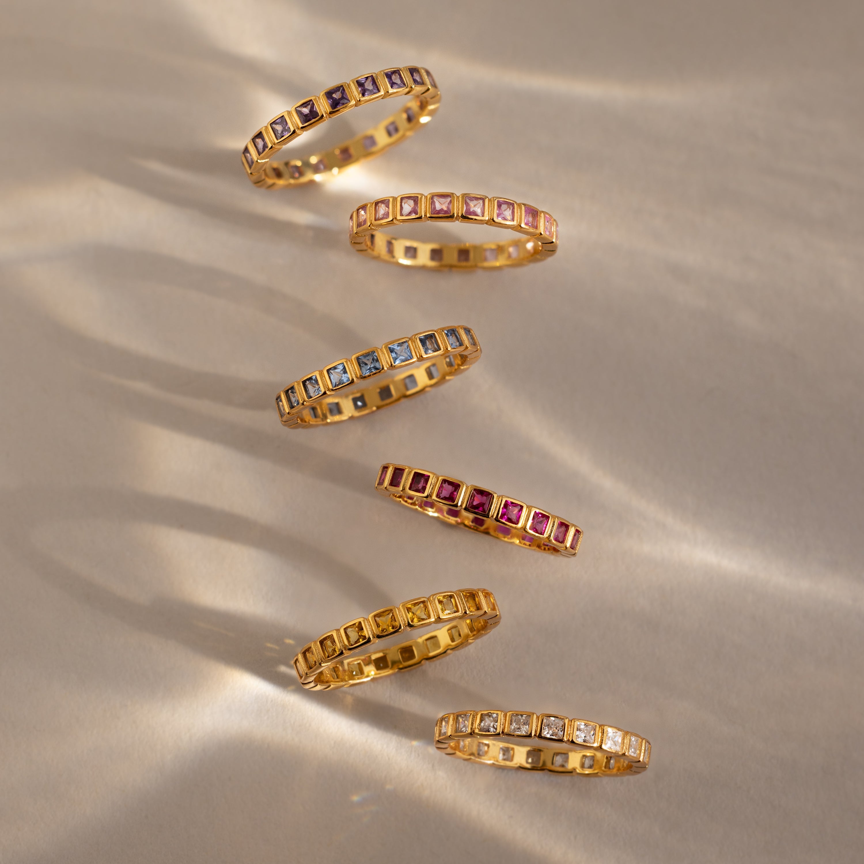 Eternity Bezel Birthstone Ring