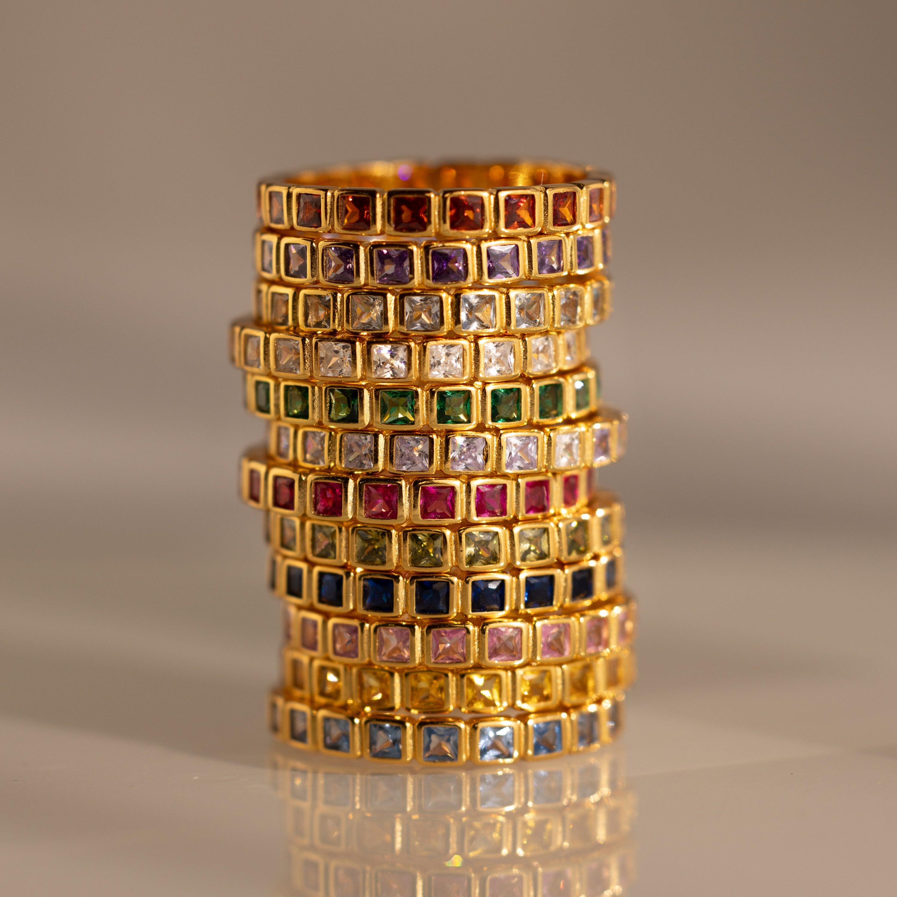 Eternity Bezel Birthstone Ring