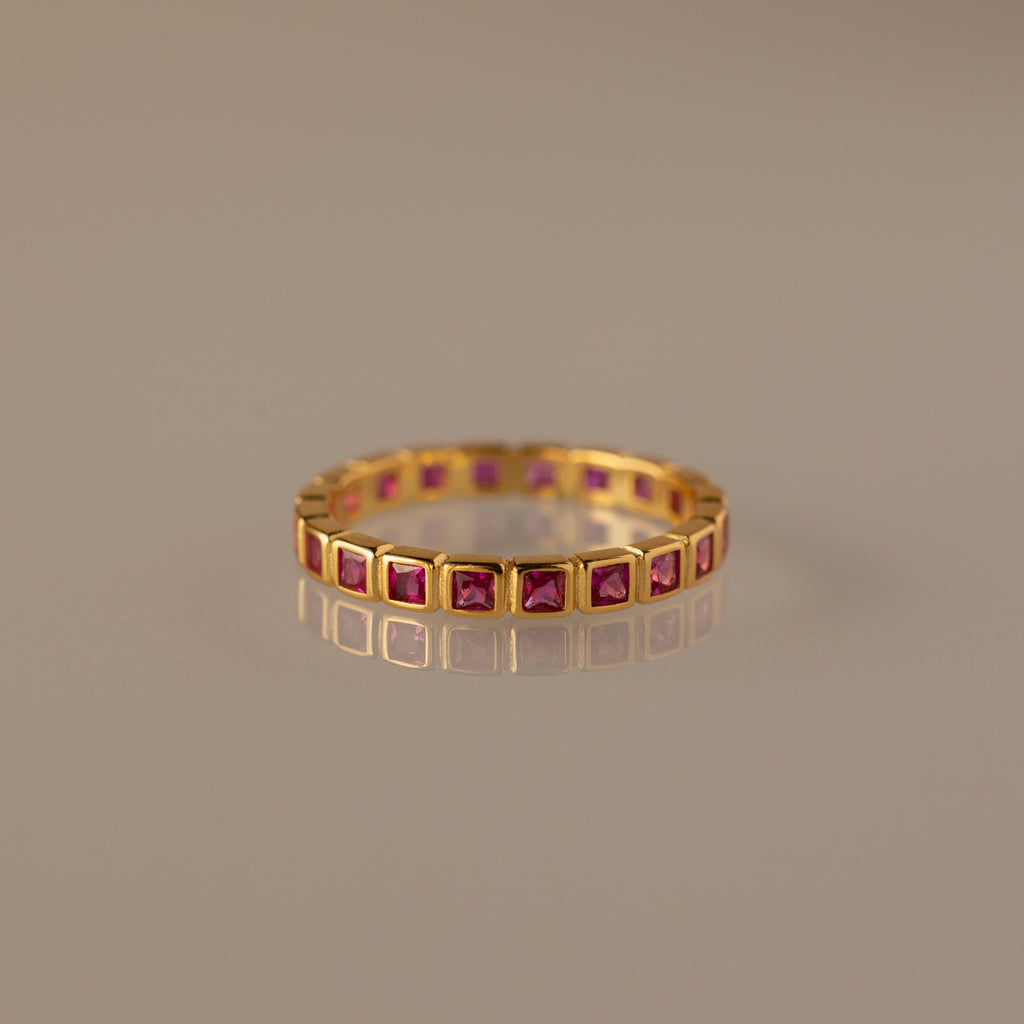 Eternity Bezel Birthstone Ring