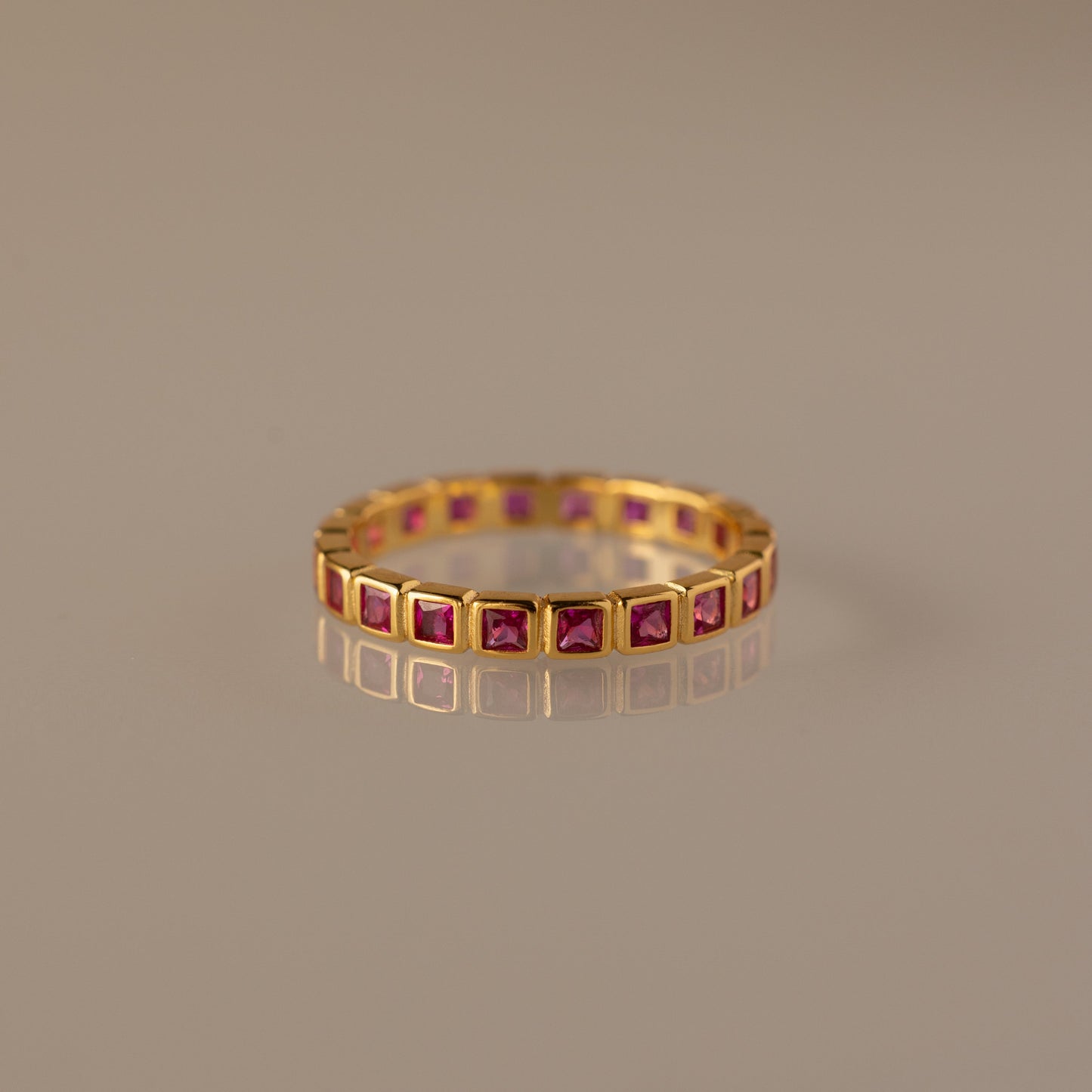 Eternity Bezel Birthstone Ring